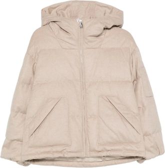 Liska hooded quilted jacket - Neutrals