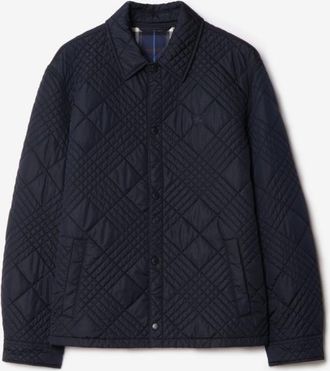 Burberry Micro Check-stitch Ramsey Jacket, Size Large