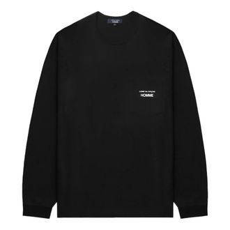 Comme Des Gar&ccedil;ons Sweatshirts, male, Black, Size: S Hp-T102-W25 Tee