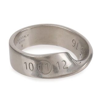 Maison Margiela Twist Number Ring Silver