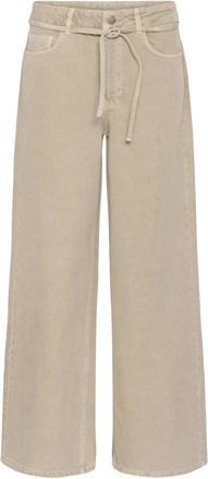 MY ESSENTIAL WARDROBE Pantalones Anchos - Jeans - Mujer - Beige - W27 L32