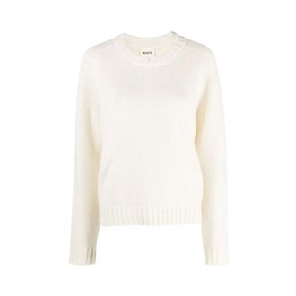 Khaite Jersey de cuello redondo Mae de cachemira - Knitwear - Mujer - Blanco - M