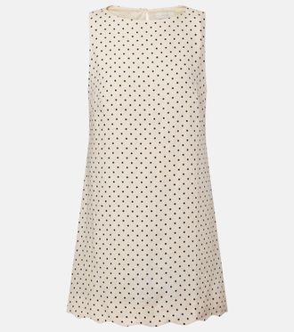 Faithfull The Brand Iria polka-dot linen minidress