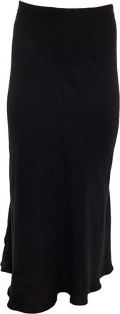 The Row Midi Flared Skirt in Black Viscose