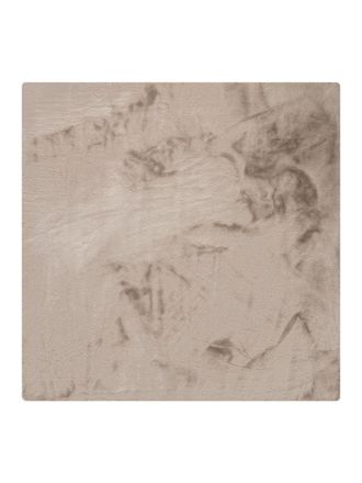 benuta Alfombra de pelo sint&eacute;tico taupe 150x150 cm