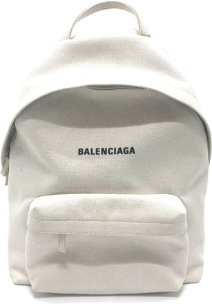 Balenciaga White Cloth Backpack (Pre-Owned)