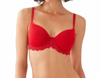 Wacoal Embrace Lace Contour Bra In Equestrian Red