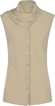 Alberta Ferretti Blouses - Dames - Blouses - Beige - XL - Spandex - Overhemden