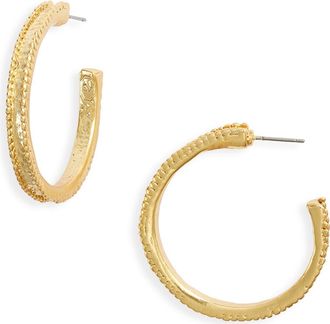 Karine Sultan Maxi Dotty Hoop Earrings in Gold at Nordstrom