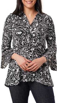 Sunny Leigh Pleated Button-Up Shirt in Rosalie at Nordstrom Rack, Size X-Large