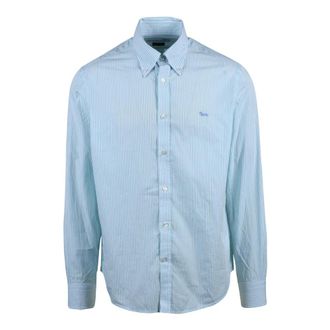 Harmont & Blaine Harmont&Blaine shirt - Heren - Casual Overhemden - Blauw - L - Katoen - Overhemden