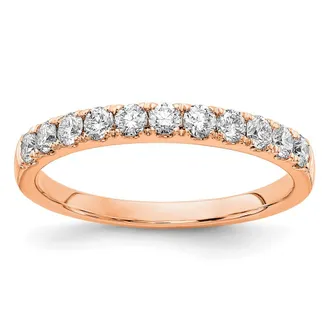 Diamond2Deal 14k Gold Lab Grown Diamond Wedding Band Ring 1/2Ct Clarity- VS Color- G-H
