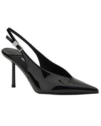 Le Silla D&eacute;collet&eacute; Clivage Leather Slingback Pump