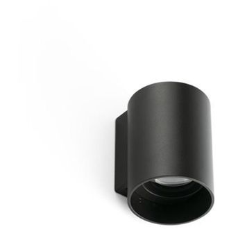 Faro Barcelona Kov 1l Aplique De Pared Exterior Redondo Negro 3000k 34&deg; 71790-233