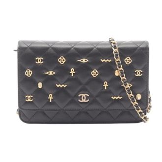 Chanel Pre-owned Matelasse Mini Tas - Dames - Pre-owned - Zwart - Maat: ONE Size Leer