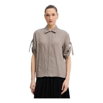 Sessun Dames, Blouses & Shirts, Beige, Maat: S Viscose