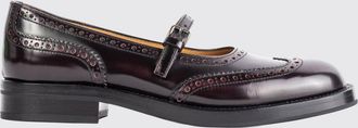 Churchs Ballerine Mary Jane in pelle spazzolata con motivo brogue