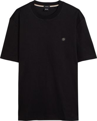 BOSS Boss C-taut 01 Logo-appliquéd Cotton T-shirt - Black - Xxl