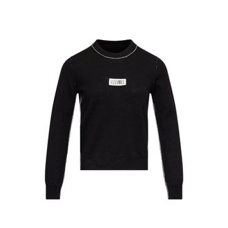Maison Margiela Contrast-trimmed Wool Blend Knit Jumper