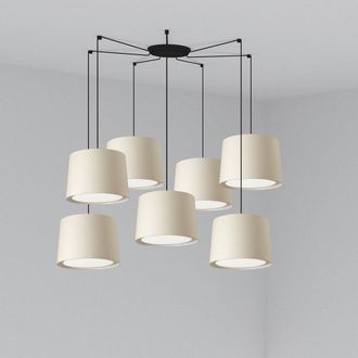 Netlighting Conga Triple Cylindrical Cluster Drop Light White E27