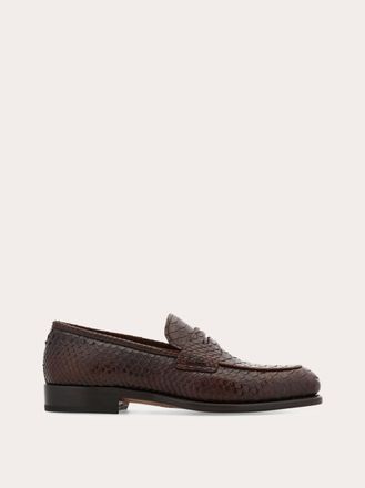 Ferragamo Men Tramezza Penny loafer Beige Size 10.5