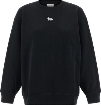 Maison Kitsuné Dames, Sweatshirts & Hoodies, Zwart, Maat: XS Katoen