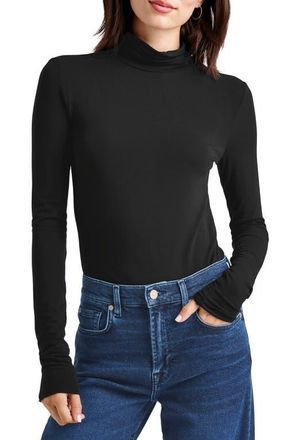 Splendid Jersey Turtleneck in Black at Nordstrom, Size X-Large