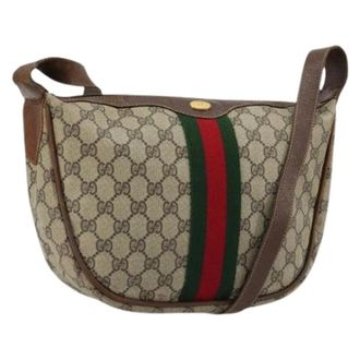Gucci Pre-owned Cross Body Bags, female, Beige, Size: ONE SIZE Pre-owned Vintage Shoulder Bag
