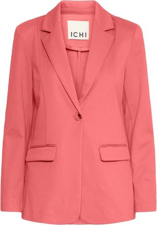 Ichi Elegante Blazerjas Holly Berry - Dames - Blazers - Roze - S - Leer - Jassen
