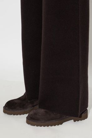 Max Mara Leather Ankle Boots, Womens, Brown