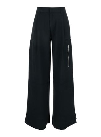 Ami Black Loose Cargo Pants