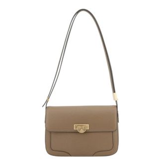 Pourchet Dames, Tassen, Beige, Maat: ONE Size Leer