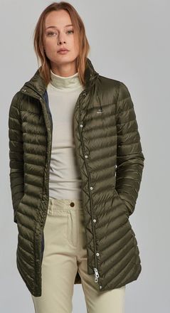 GANT Womens Juniper Green Light Down Coat - Size Small