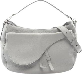 Dior Pre-owned Leather dior-bags - Dames - Vintage Schoudertas - Grijs - ONE Size - Vintage