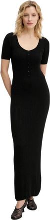 Birgitte Herskind Maxi Jurken - Dames - Kleedjes - Zwart - XS - Polyester - Kleedjes