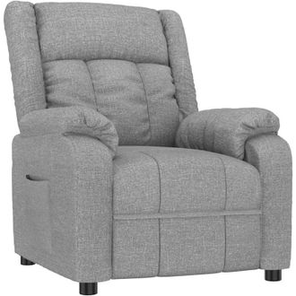 vidaXL Sill&oacute;n Reclinable De Tela Gris Claro Vidaxl