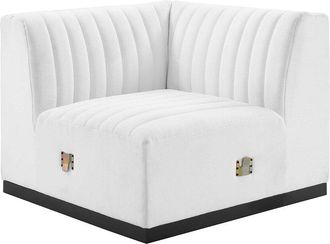 ModWay Conjure Channel Tufted Fabric Left Corner Chair