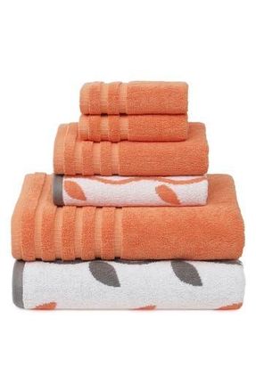 Modern Threads Yard Dyed 6-Piece Towel Set in Coral at Nordstrom Rack, Size 6 Piece Set