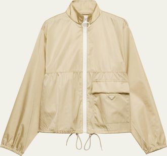 Prada Re-Nylon Zip Up Jacket