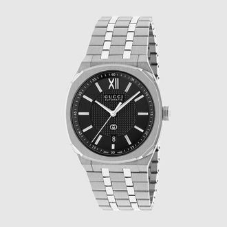 Gucci 25H Watch, 40mm, Black, Steel