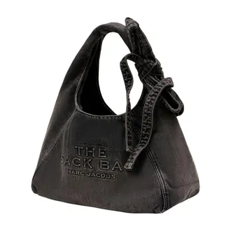 Marc Jacobs Womens The Sack Shoulder Bag Black Cotton