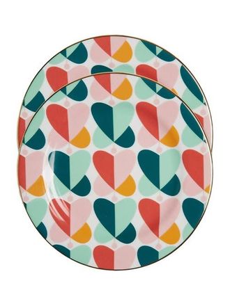La DoubleJ Dessert Plates Set Of 2 Farfalle Multicolor at Nordstrom