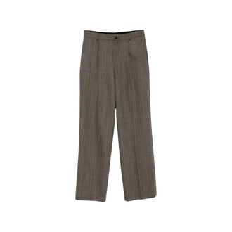 Dries Van Noten Heren, Broeken, Grijs, Maat: S