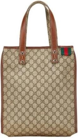 Gucci Pre-owned Tote Bags, female, Beige, Size: ONE SIZE Pre-owned Plastic Tote Bag