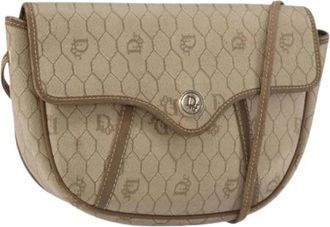 Dior Pre-owned Cross Body Bags, female, Beige, Size: ONE SIZE Pre-owned Vintage Shoulder Bag