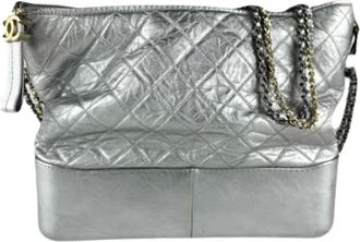 Chanel Pre-owned Shoulder Bags, female, Gray, Size: ONE SIZE Pre-owned Vintage Shoulder Bag