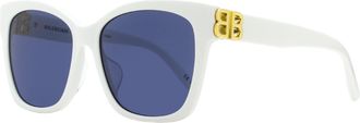 Balenciaga BB0102SA Square Acetate Sunglasses - White