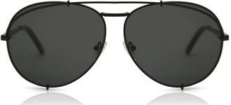DIFF Eyewear Koko matte black+grey lens Mens Sunglasses Black Size 63