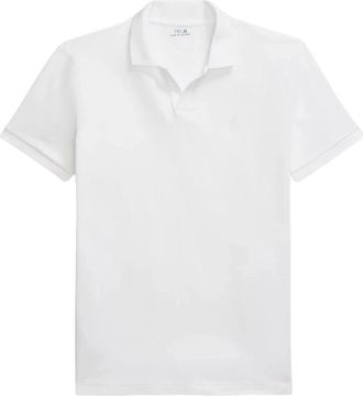 Ralph Lauren Polo Shirts, male, White, Size: XL White polo shirt Custom Slim Fit