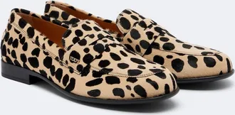 Tod's Gommino leopard-print calf hair loafers